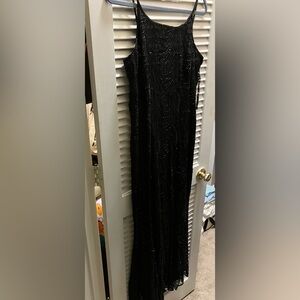 Vintage Beaded Black Dress